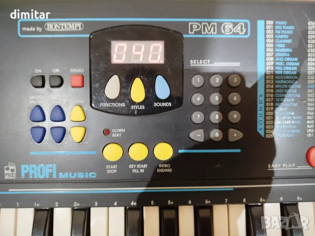 Синтезатор BONTEMPI Profi Music PM 64, снимка 4 - Синтезатори - 55987881
