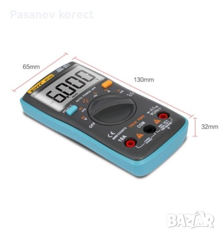 професионален мултицет ZT102 6000 (мултиметър цифров дигитален уред), снимка 3 - Друга електроника - 44438916