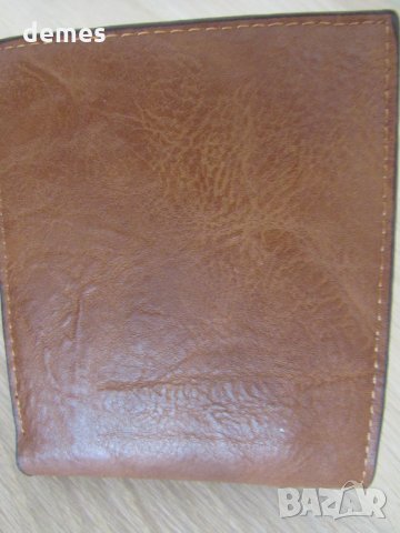 Мъжки портфейл от естествена кожа-кафяв, нов, Монголия, снимка 7 - Портфейли, портмонета - 35109048