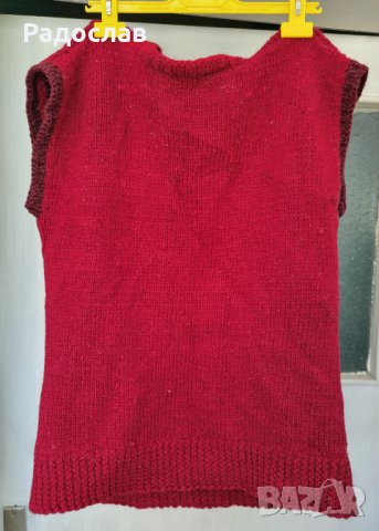 Домашен вълнен елек  пуловер  унисекс и пуловер остро деколте, снимка 3 - Елеци - 42280297