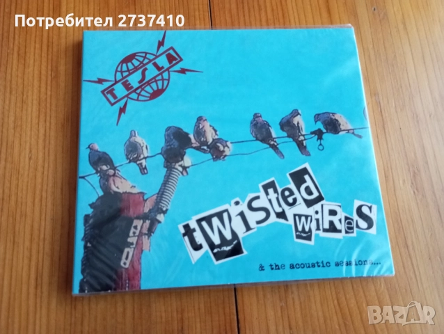 TESLA - TWISTED WIRES & ACOUSTIC SESSIONS 12лв оригинален диск
