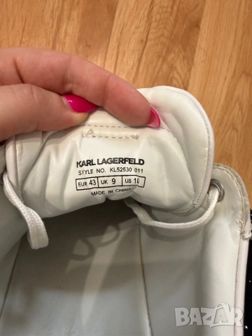 Karl Lagerfeld оригинални мъжки кецове от естествена кожа, снимка 8 - Кецове - 53314955