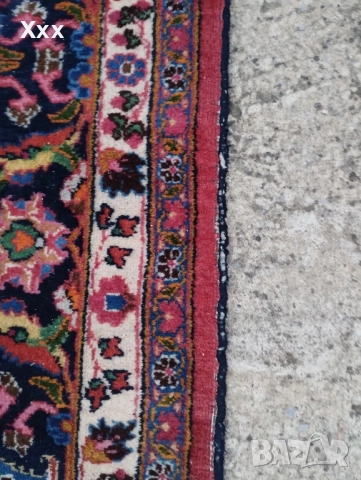 Ръчно тъкан вълнен персийски килим.Ирански.Антика за ценители., снимка 7 - Килими - 51609055