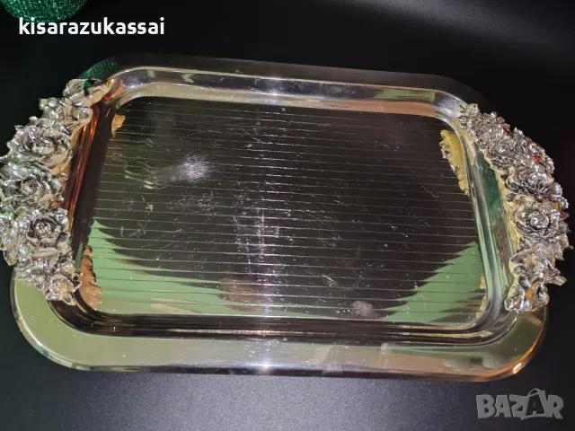  Винтидж поднос с нестандартна декорация., снимка 8 - Други - 48816120