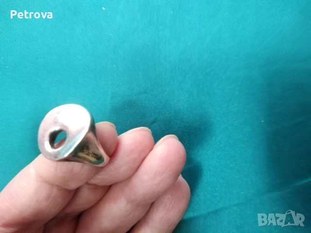 Сребърен пръстен, снимка 2 - Пръстени - 53134717