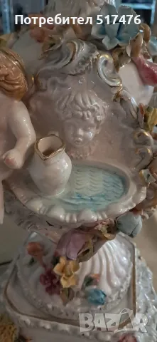 Порцеланова настолна лампа Capodimonte , снимка 13 - Антикварни и старинни предмети - 48945377
