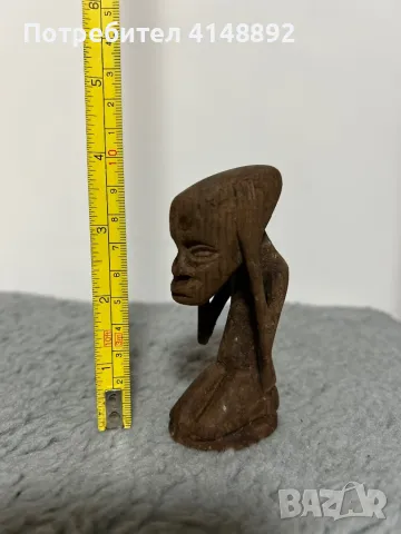 Африканска дървена мини статуетка , снимка 6 - Антикварни и старинни предмети - 48482890