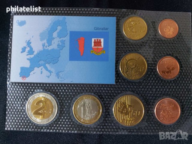 Пробен Евро Сет - Гибралтар 2006 , 8 монети , снимка 2 - Нумизматика и бонистика - 44265601