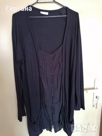 Памучна блуза с копчета 46 (XL) , снимка 1