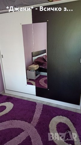 💜 Спален комплект с матрак💜♥️ черно и бяло 🤍🖤като ново, снимка 2 - Спални и легла - 36831584