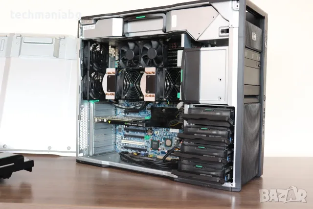 HP Z800 Workstation – 2x Xeon X5660 / 48GB RAM / Quadro / SSD, снимка 3 - Работни компютри - 56225989