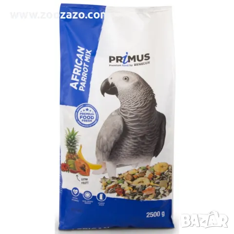 Висококачествена храна за големи Папагали с плодове 10 кг. - Primus African Parrot - Модел: 1217210