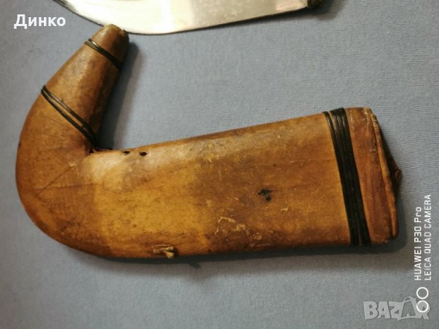 Стара арабска кама, ятаган,сабя,нож, снимка 6 - Антикварни и старинни предмети - 30809346