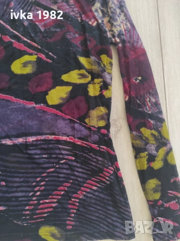 Тънка мрежеста блуза, снимка 4 - Блузи с дълъг ръкав и пуловери - 54328708