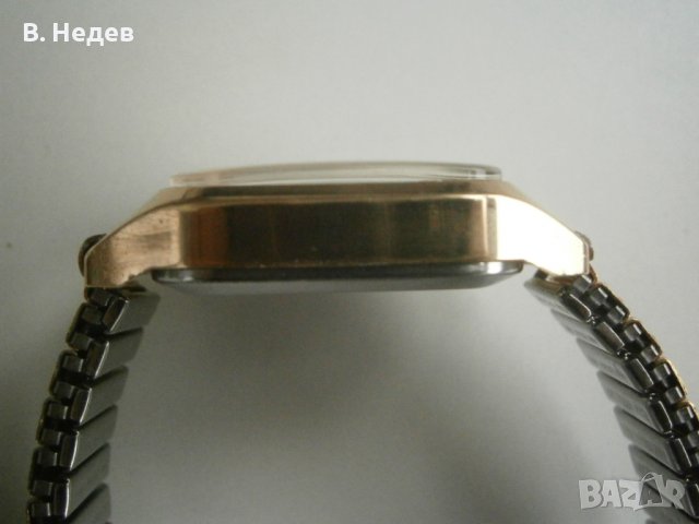 RАКЕТА - Cartier, кал. 2614.H, made in USSR, каса 32,5х32,5mm, Au, снимка 5 - Мъжки - 39304345