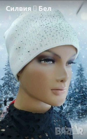 Дамска зимна шапка, снимка 2 - Шапки - 51840820