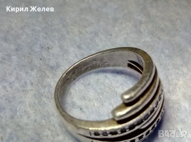 ФЕШЪН АРТ ДИЗАЙН СКЪПОЦЕНЕН СРЕБЪРЕН ПРЪСТЕН СРЕБРО 925 CSF с ЮВЕЛИРНО ФАСЕТИРАНИ ЦИРКОНИ 41435, снимка 11 - Пръстени - 49913202