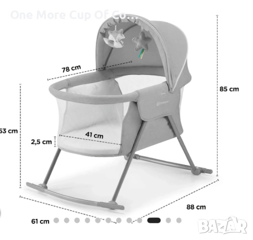 Многофункционално бебешко легло LOVI, снимка 6 - Спални и легла - 52352501