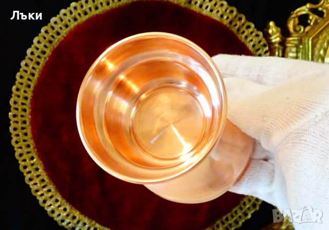 Масивна медна чаша 260 гр. , снимка 4 - Антикварни и старинни предмети - 37654386