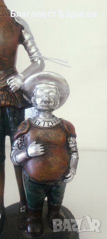 Статуетка Дон Кихот и Санчо Панса фигура 24см, снимка 5 - Статуетки - 39847073