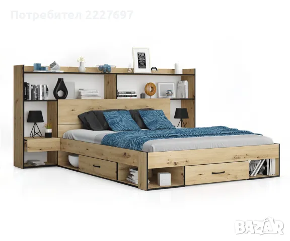 Спалня Лайт - Артизан за матрак 160/200, снимка 2 - Спални и легла - 48138403