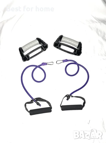 LRJA Дъска, стойка за лицеви опори за домашни тренировки с ластици за съпротивление и подложки, снимка 7 - Фитнес уреди - 50575326