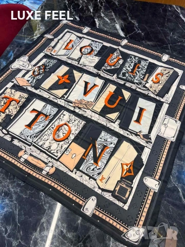 Дамски Шалове - Коприна ⚜️ Louis Vuitton , снимка 10 - Шалове - 53021300