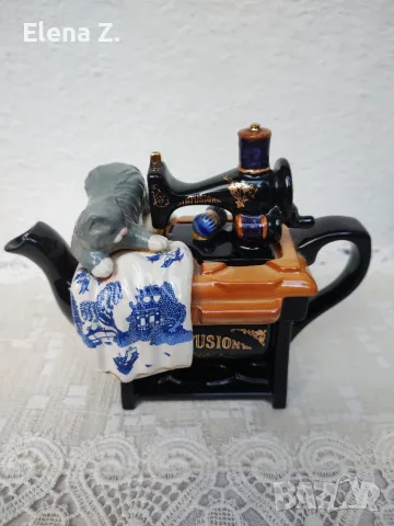 Рядък чайник Cardew Blue шевна машина , снимка 4 - Прибори за хранене, готвене и сервиране - 56482504