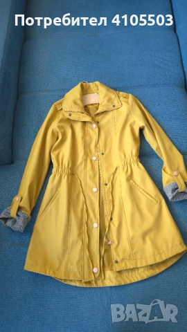 Палто цвят горчица