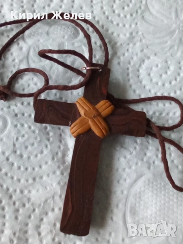 Дървен кръст 34264, снимка 2 - Антикварни и старинни предмети - 52581749
