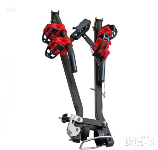 Стойка за велосипед, двойна/ тройна стойка за колело, багажник за две/три колелета, черен, снимка 4 - Аксесоари за велосипеди - 31895451