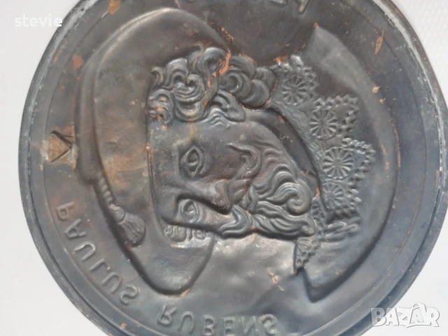 Малък меден барелеф на Рубенс, снимка 2 - Декорация за дома - 50946045