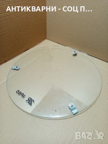 Старо Масивно Кръгло Стъкло., снимка 4 - Антикварни и старинни предмети - 49485763