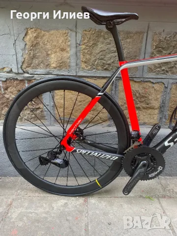 Карбонов велосипед S-WORKS TARMAC SL5 disc.ULTEGRA di2-12V.MAVIC., снимка 8 - Велосипеди - 50311064