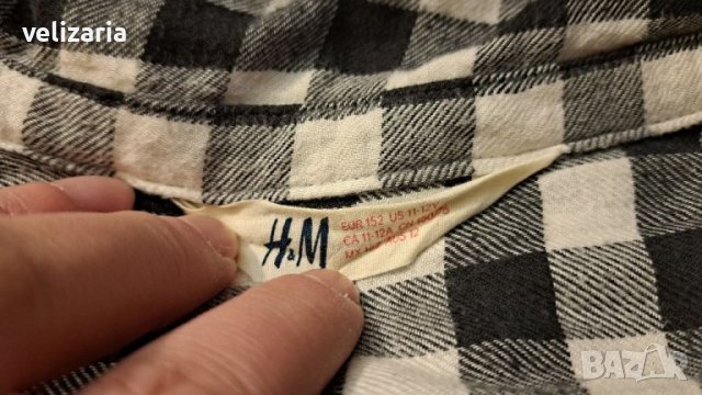 Риза каре Н&М р.152, снимка 2 - Детски ризи - 39895814