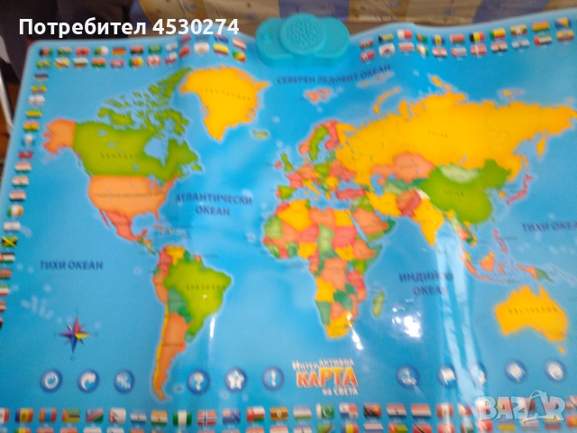 Интерактивна карта на света, снимка 4 - Образователни игри - 51441061