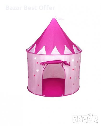 Детска палатка замък розов и син вариант, снимка 3 - Други - 36827472