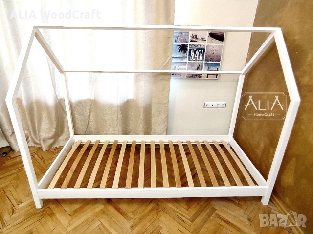 Детски легла Монтесори | модел: "АЛИ" | легла с форма на къщичка, снимка 3 - Мебели за детската стая - 38273036