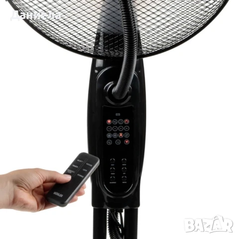 Вентилатор с водна мъгла 16'', 75W, LED, дист. упр-е