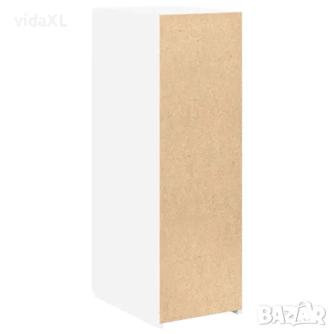 vidaXL Сайдборд, бял, 30x42,5x93 см, инженерно дърво, снимка 4 - Бюфети - 56148177