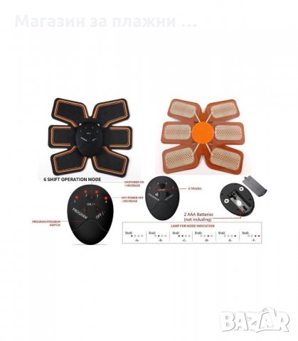 ЕЛЕКТРОСТИМУЛАТОР ЗА СТЯГАНЕ НА МУСКУЛИ SIX PACK EMS - код 1855, снимка 12 - Фитнес уреди - 33978206