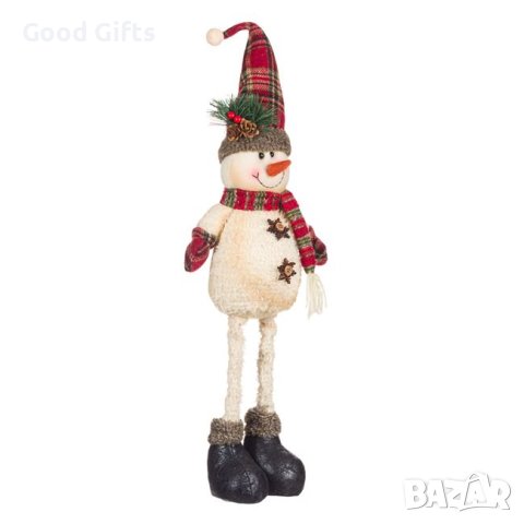 Коледен Снежен човек с дълги крака, 60см, снимка 2 - Декорация за дома - 42718589