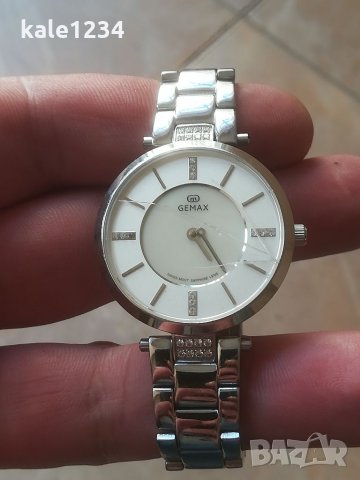 Дамски часовник GEMAX. Swiss made. Швейцарски часовник. Ronda movement. Механизъм Ронда. , снимка 2 - Дамски - 35592125