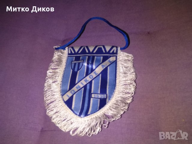 Флагче Йоникос Гърция със значка