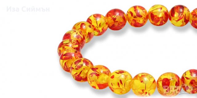 Гривна от кехлибари, снимка 2 - Гривни - 35595893