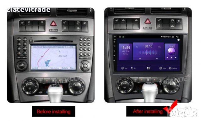 MERCEDES-BENZ C CLK 9" W203 W209 W467 Андроид Навигация, 8820, снимка 3 - Навигация за кола - 33729032