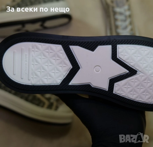 Dior Oblique Дамски Маратонки С Кутия👟Дамски Спортни Обувки Бяло/бежаво/черно Код S76, снимка 4 - Маратонки - 52411382