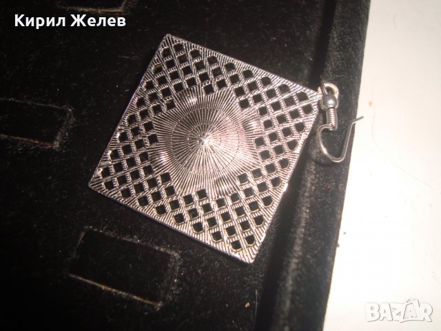 ВИСУЛКА ОБЕЦА с ГОЛЯМ КРАСИВ ФАСЕТИРАН ТРЕВИСТО-ЗЕЛЕН БОХЕМСКИ КРИСТАЛ 6370, снимка 7 - Обеци - 30665818