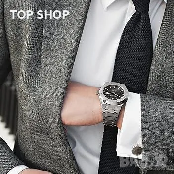 Спортен автоматичен часовник FEICE Мъжки водоустойчив механичен от неръждаема стомана, снимка 6 - Мъжки - 48732227