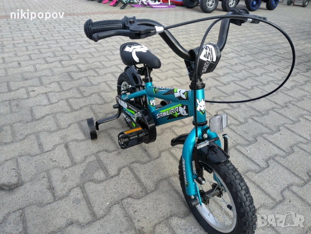 BG Детски велосипед 12" SAMURAJ син, снимка 11 - Велосипеди - 54334133